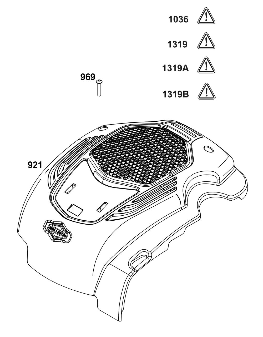 Blower Housing Group Diagram and Parts List for 093J05-0173-F1 020000 - 09Z999 Briggs and Stratton Engine